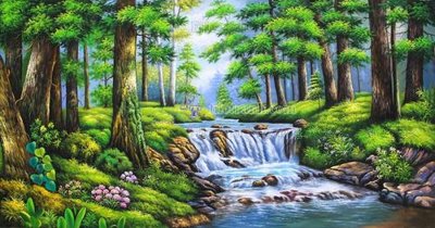 Download file gốc File tranh đồng quê DQ172 (in mica) 3D