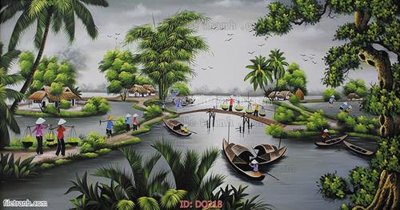 File in trần File tranh đồng quê DQ218 (file gốc) chủ đề vũ trụ