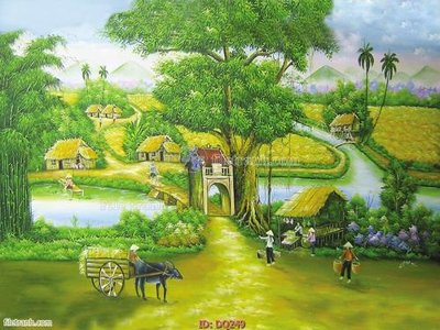 Tải về hình ảnh gốc File tranh đồng quê DQ249 sắc nét
