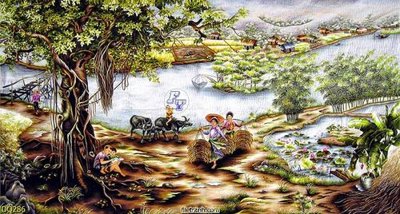 File tranh File tranh đồng quê DQ286 (ảnh gốc) không bị mờ