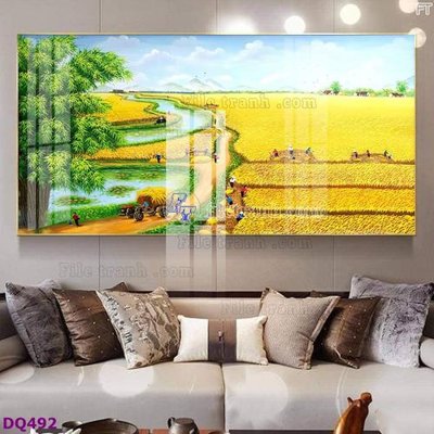 Mua file ảnh gốc File tranh đồng quê DQ492 (chất lượng cao)