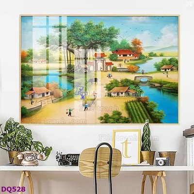 Tải file File tranh đồng quê DQ528 (gốc) làm file quảng cáo