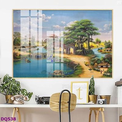 Tải file tranh File tranh đồng quê DQ538 (ảnh gốc) ngay