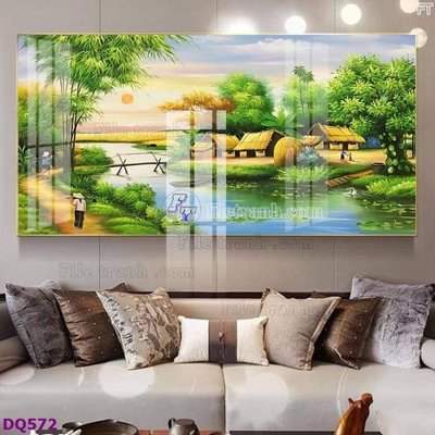 File tranh in mica File tranh đồng quê DQ572 (độ phân giải cao)