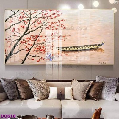 File gốc File tranh đồng quê DQ618 (chuẩn CMYK) cho nhà in