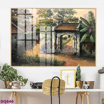 File in ấn File tranh đồng quê DQ646 (bản gốc) từ file gốc