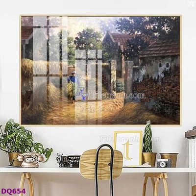 Download file File tranh đồng quê DQ654 (gốc) cho xưởng in