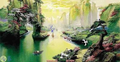 File gốc File tranh đồng quê DQ70 (phong cách) tối giản