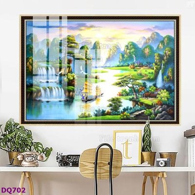Tải file File tranh đồng quê DQ702 (ảnh gốc) 300dpi File tranh đồng quê DQ702