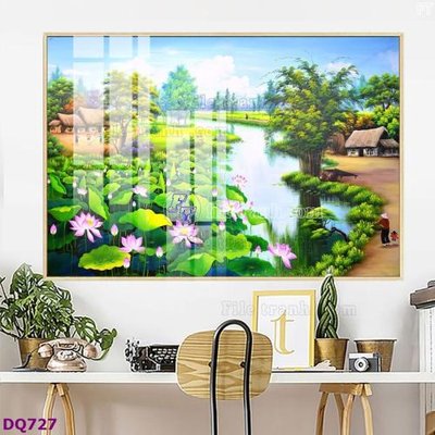 Tải về hình ảnh gốc File tranh đồng quê DQ727 sắc nét