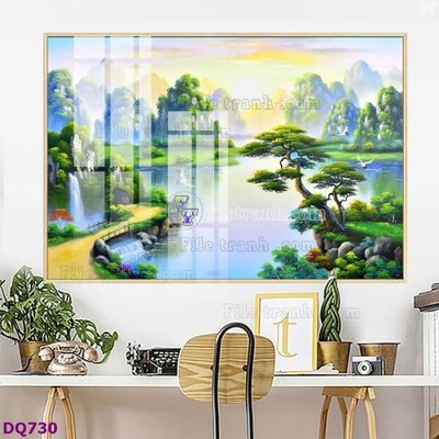 File tranh File tranh đồng quê DQ730 (file gốc) chuẩn màu in