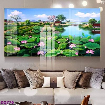 Download file tranh PSD File tranh đồng quê DQ776 để chỉnh sửa
