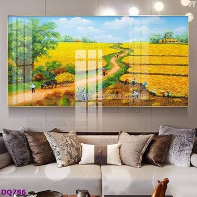 File gốc File tranh đồng quê DQ786 (trang trí) phòng trẻ em