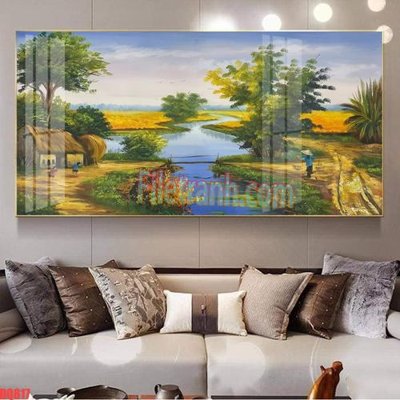 File tranh File tranh đồng quê DQ817 (gốc) chủ đề con người