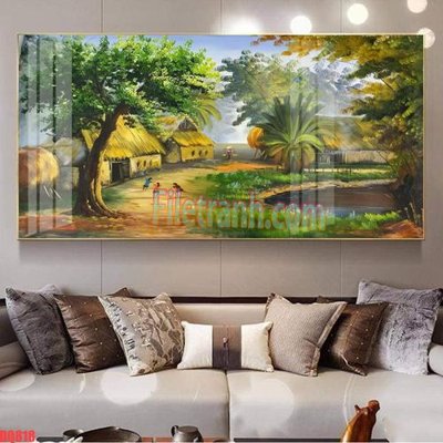 File tranh File tranh đồng quê DQ818 (gốc) chủ đề thành phố