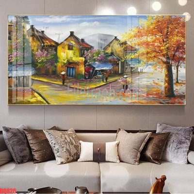 File gốc in ấn File tranh đồng quê DQ826 chất lượng vượt trội