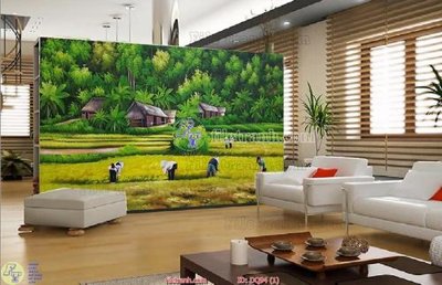 File gốc File tranh đồng quê DQ94 (vector) cho in ấn