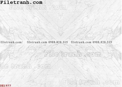 File tranh File vân đá đá cẩm thạch đối xứng DX1977 (gốc) in trên kính