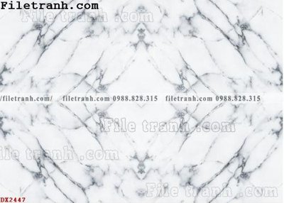 File tranh in tráng gương File vân đá đá cẩm thạch đối xứng DX2447 (siêu nét)