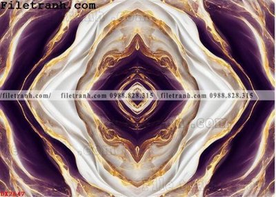 File gốc File vân đá đá cẩm thạch đối xứng DX2647 (in lụa) hoa văn cổ điển