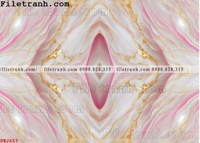 File tranh File vân đá đá cẩm thạch đối xứng DX2657 (gốc) in vải canvas