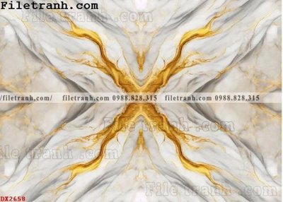 File tranh File vân đá đá cẩm thạch đối xứng DX2658 (ảnh gốc) in trần xuyên sáng