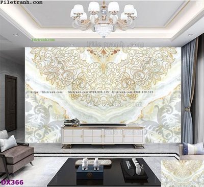 File gốc File vân đá đối xứng DX366 (in lụa) tranh phong thủy