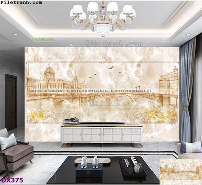 Cung cấp file tranh gốc File vân đá đối xứng DX375 độc quyền