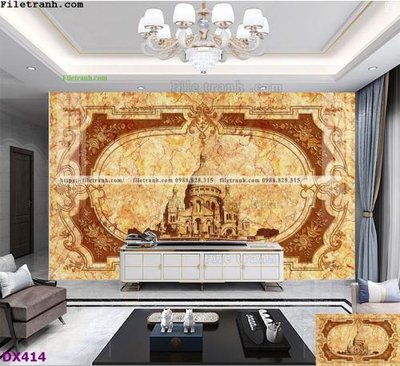 File tranh quảng cáo File vân đá đối xứng DX414 (download file gốc)