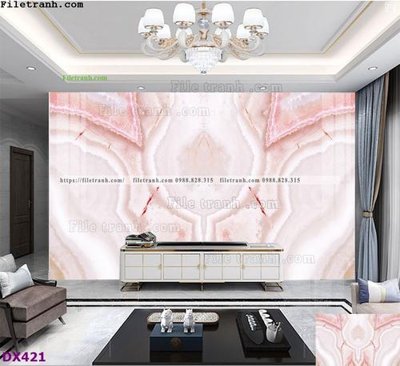 File tranh File vân đá đối xứng DX421 (bản gốc) treo phòng ăn