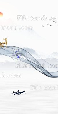 File tranh File in vân đá cẩm thạch thông tầng đứng DXD193 (bản gốc) in lụa 3D