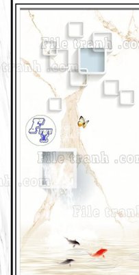 File tranh in trần File in vân đá cẩm thạch thông tầng đứng DXD368 (ảnh gốc siêu nét)