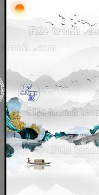 File PSD File in vân đá cẩm thạch thông tầng đứng DXD46 (bản gốc) đã tách nền