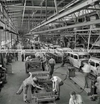 File gốc Dodges of War_ 1942 (in lụa) tranh mã đáo