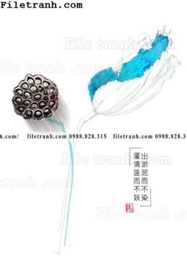 File gốc Dong hoa va chim moi cua Trung Quoc 158 cho in ấn và thiết kế