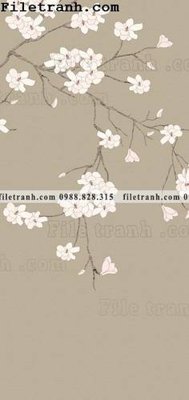 File tranh Dong hoa va chim moi cua Trung Quoc 219 (bản gốc) in canvas