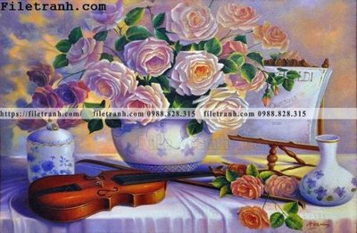 File tranh Dong tranh son dau co dien Chau Au 124 (gốc) chủ đề thành phố