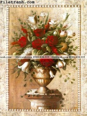 File tranh gốc Dong tranh son dau co dien Chau Au 195 (bản quyền) Filetranh.com