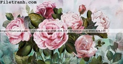 Tải file Dong tranh son dau co dien Chau Au 201 (gốc) chủ đề hoa sen