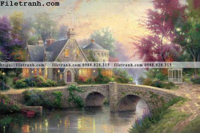 File tranh quảng cáo Dong tranh son dau co dien Chau Au 208 (file gốc) chuyên nghiệp