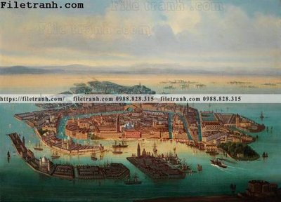 File PSD Dong tranh son dau co dien Chau Au 209 (bản gốc) đã tách nền