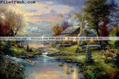 Tải file Dong tranh son dau co dien Chau Au 221 (gốc) chủ đề phong thủy