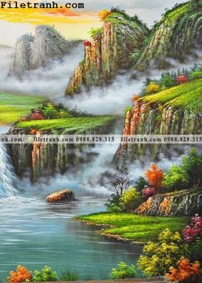 File gốc Dong tranh son dau co dien Chau Au 258 (ảnh chi tiết) để in lụa