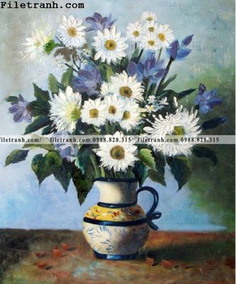 File in trần Dong tranh son dau co dien Chau Au 265 (bản gốc) hoa văn