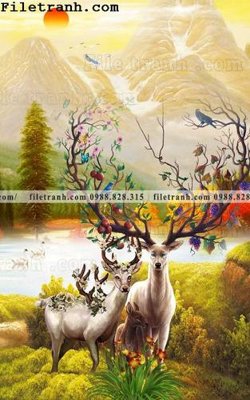 File in trần Dong tranh son dau co dien Chau Au 281 (bản gốc) trời sao