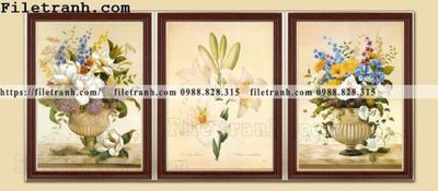 Download file Dong tranh son dau co dien Chau Au 286 (gốc) in mica đèn LED