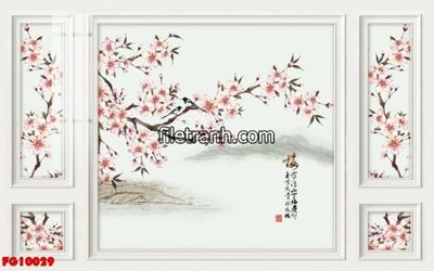 File gốc File in tranh tường hiện đại FG10029 (in lụa) tranh phong thủy
