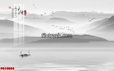 File in mica File in tranh tường hiện đại FG10088 (bản gốc) làm vách ngăn