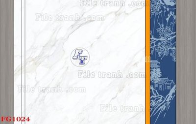 File gốc File in tranh tường hiện đại FG1024 (in lụa) tranh mã đáo