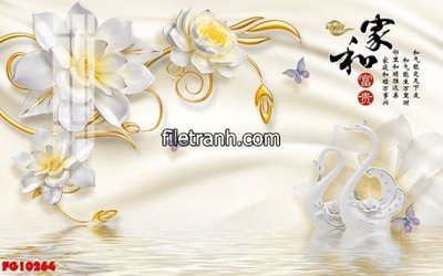 File in trần File in tranh tường hiện đại FG10264 (file gốc) xuyên sáng